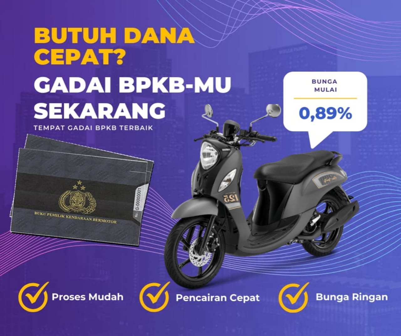 Kredit Jaminan Bpkb Motor Yamaha Fino Classic Dapat Dana Berapa? Seperti Ini Simulasinya